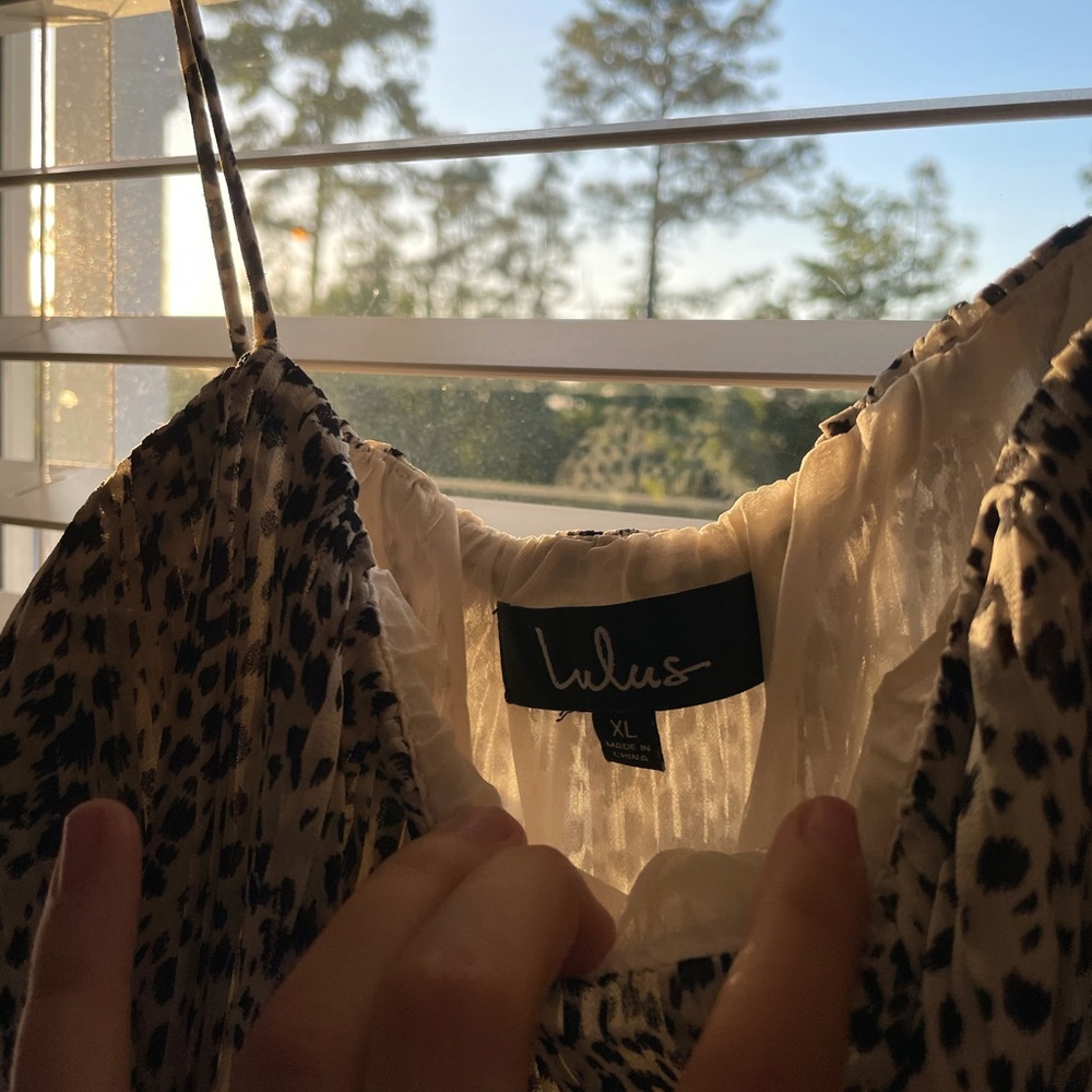 Lulu's Leopard Print Mini Dress